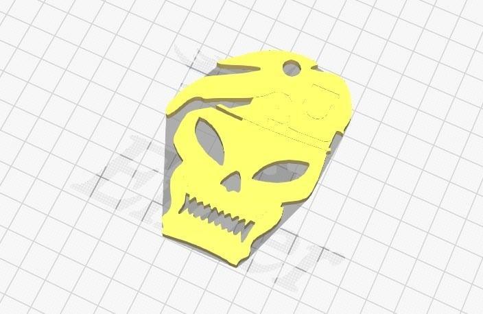 Call Of Duty skull Keychain 