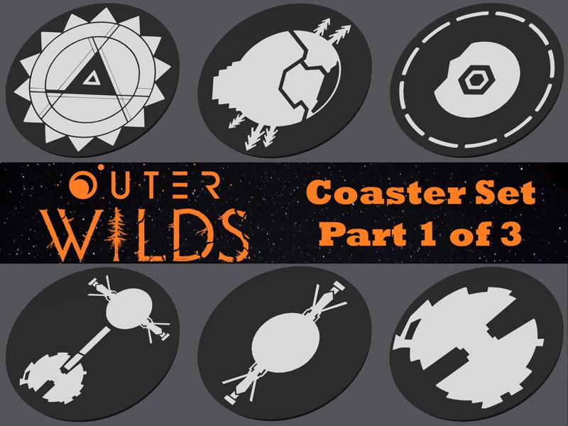 Outer Wilds Coaster Set Part 1 of 3