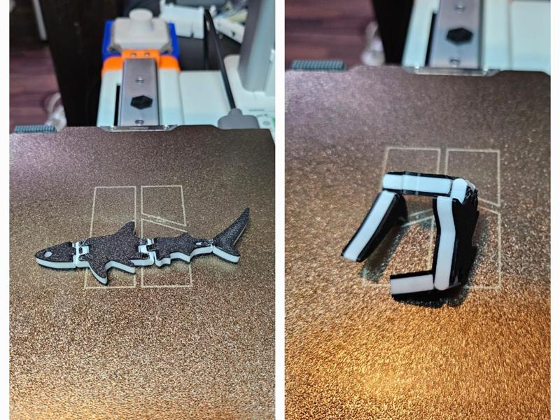 Articulated Shark Keychain