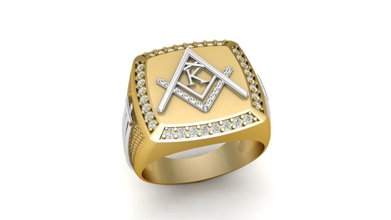 K - LETTER  SIGNET RING