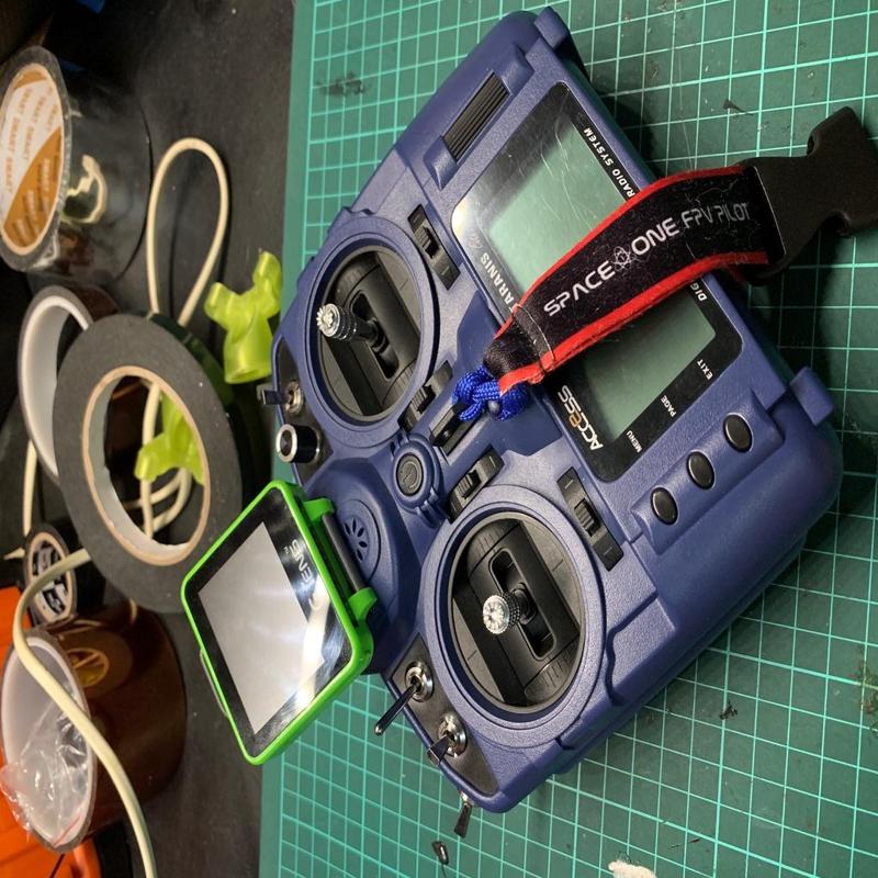 FPV watch mount for taranis x9 lite