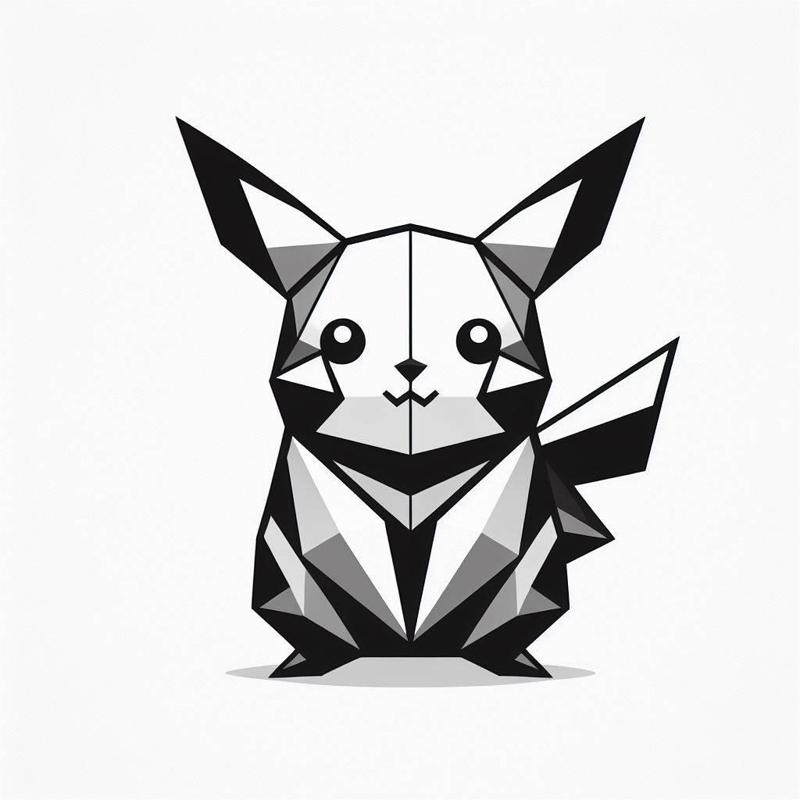 25 - Pikachu - Low Poly Pokedex