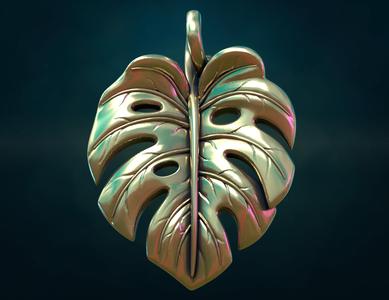 Monstera Pendant