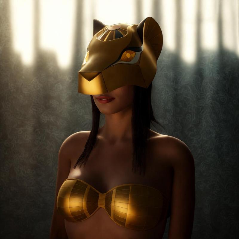 Sekhmet mask from Ennead