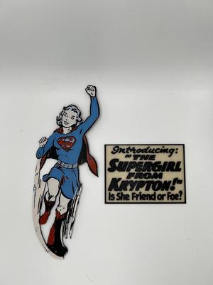 Supergirl HueForge Fridge Magnet Sign