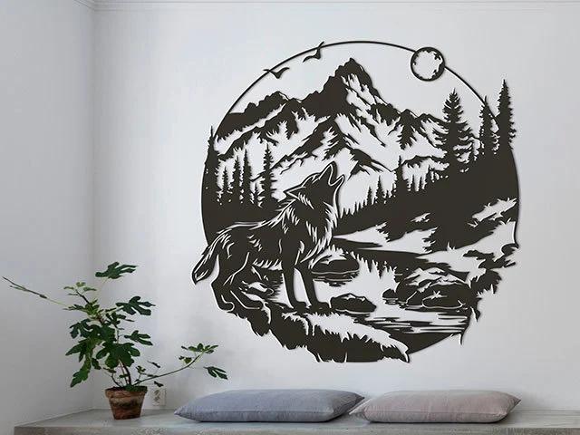 Wolf Wall Decoration