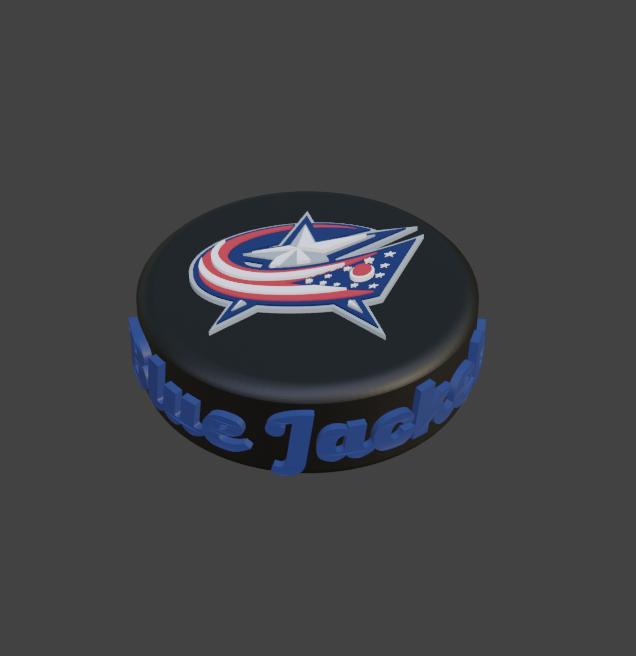 Columbus Blue Jackets Hockey Puck