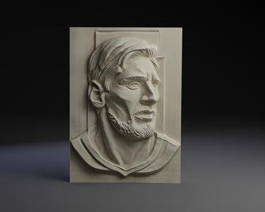 Lionel Messi Bas-Relief Plaque