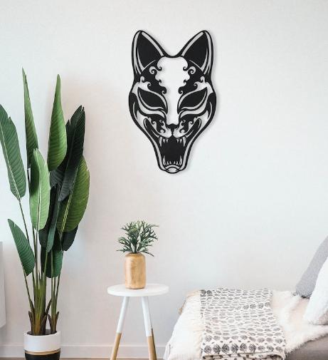 Japanese Kitsune Mask Wall Art