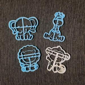 jungle animals cutter set