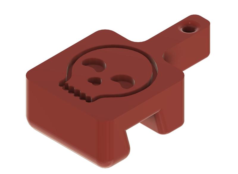 Skull Styled Phone Holder Keyring