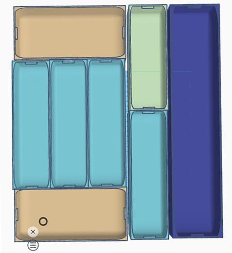 Inlay for RV cutlery box