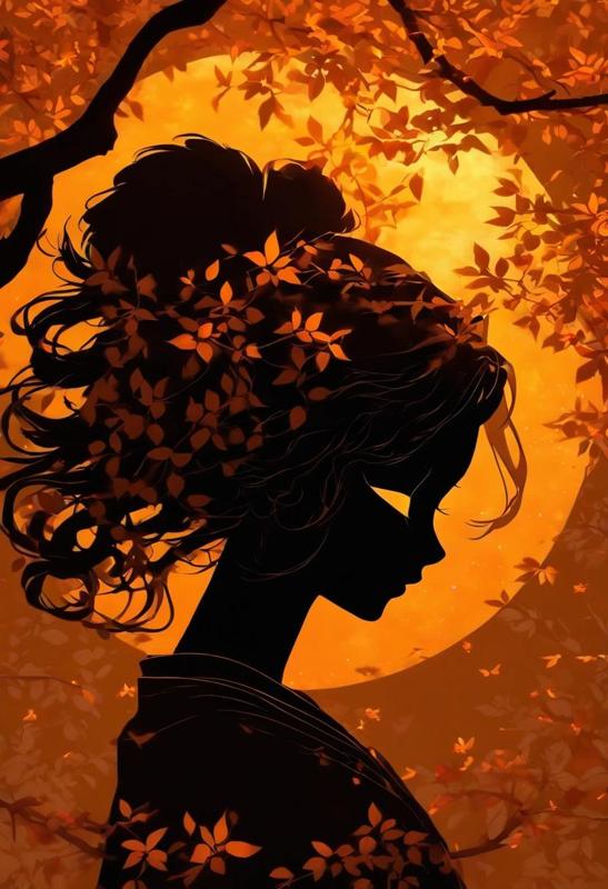 Woman Sundown SIluet