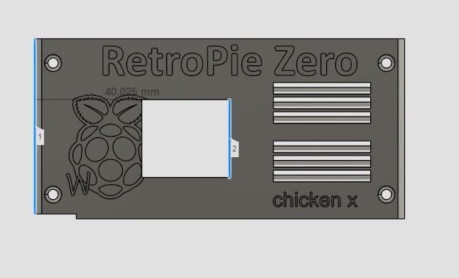 Retro Pie Zero W 2016 V1.1 - Moved Heatsink