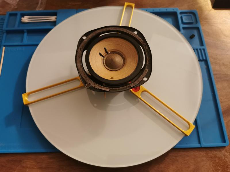 Turntable Centering Tool for 5" Speaker + Adapter