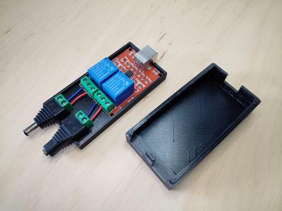 Case for 2-channel USB relay