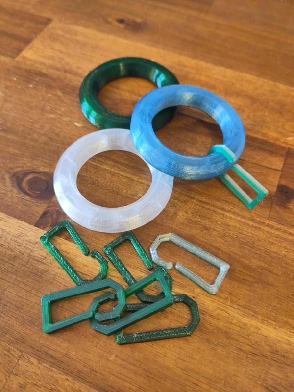 Vorhang-Aufhängung / Vorhangring und Hacken