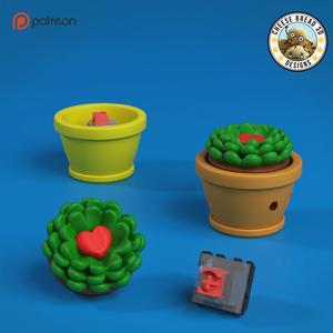 Succulent Heart - Mother's Day Clicker - 3mf no support