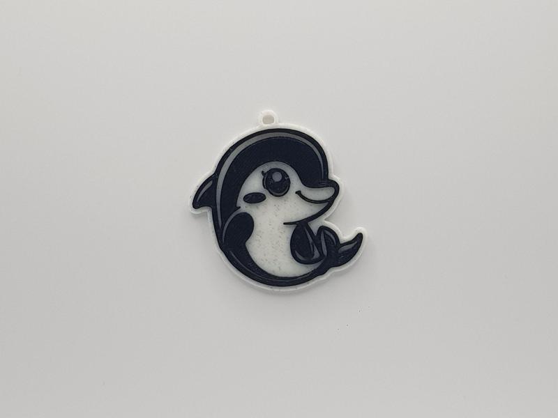 Cute Dolphin Keychain