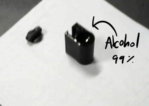 Wearable disinfectant storage