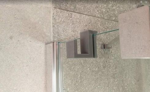 Bathrobe or towel hook for glass shower