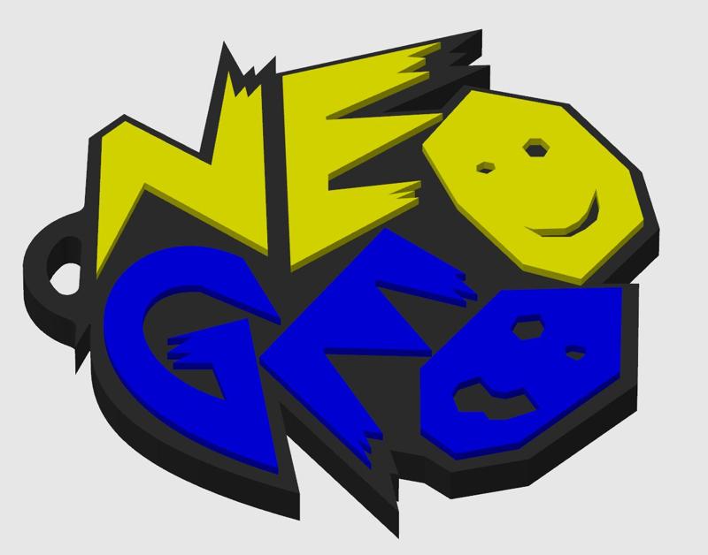 Neogeo logo keychain