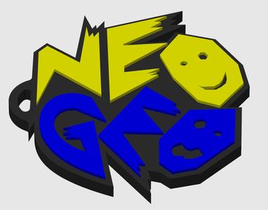 Neogeo logo keychain