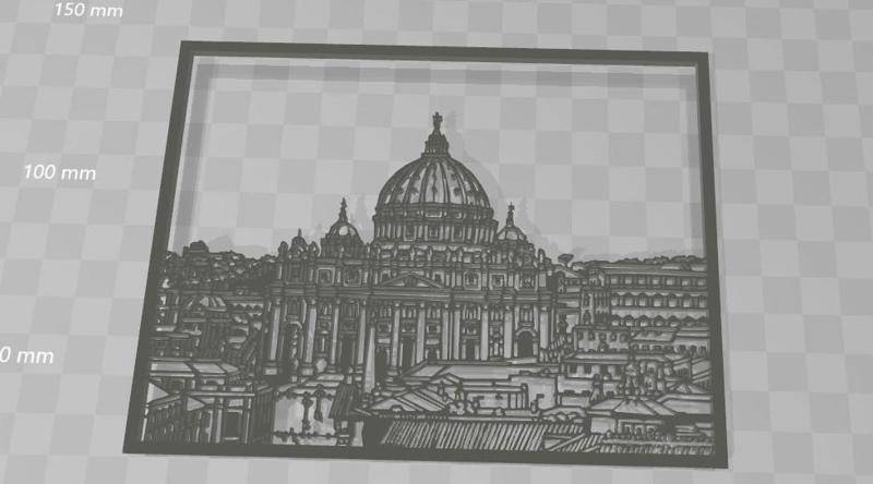 high　quality　stencil:　sightseeing　roma