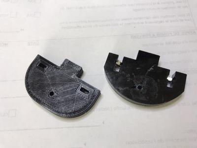 EZT3D T1_Alfawise Delta_Upper support pulley_Support supérieur poulie 