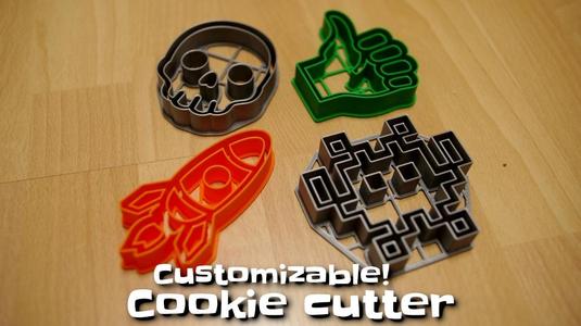 Customizable emoji cookie cutter