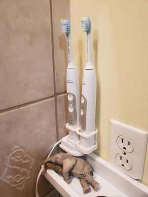 Phillips Toothbrush Holder & Charger Mount