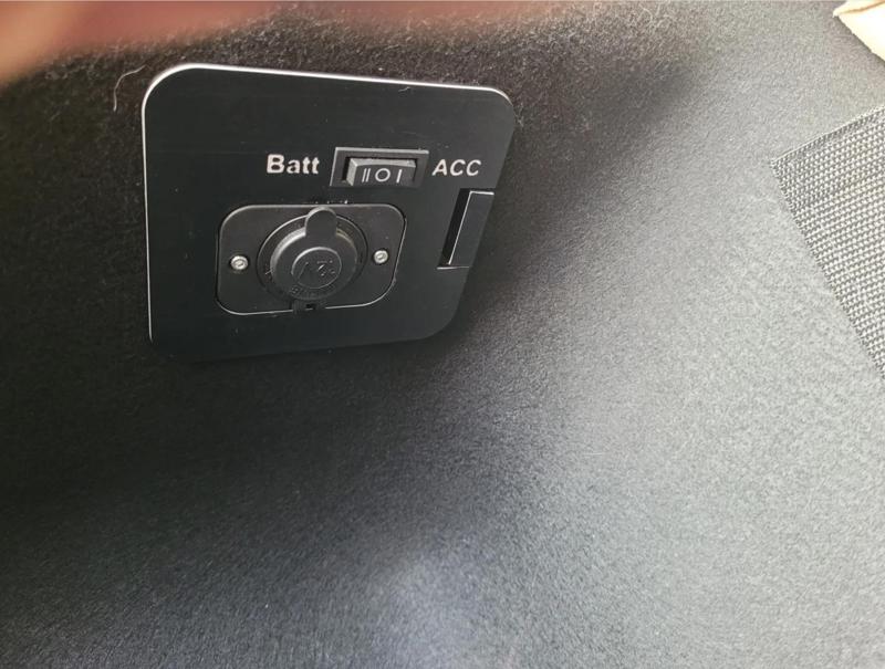 Toyota Camry 2018-now trunk cigarette socket.