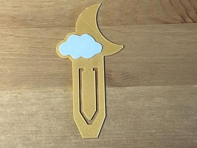cloud and moon bookmark