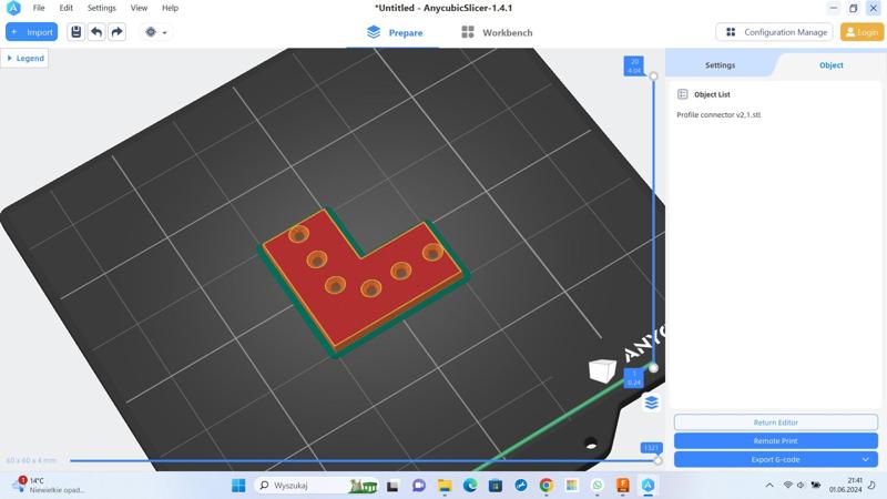 Profile connector 30 mm v2