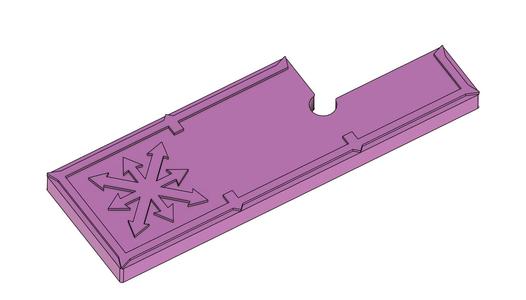 3 Inches Ruler - Chaos Sigil