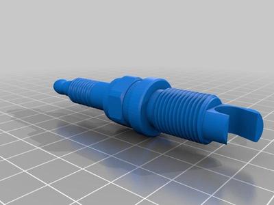 Spark plug bottle opener