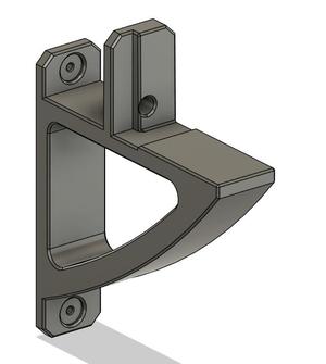AMS wall bracket, slots in the back and fits under both style AMS