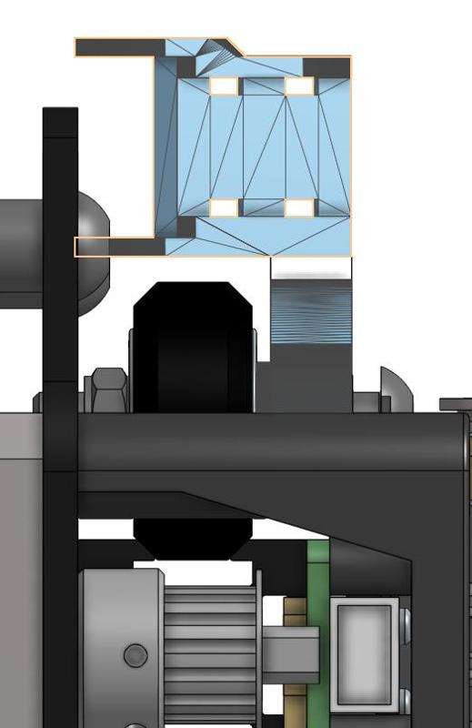 MrWraith's Ender 3V2 Bed Chain | Fix for Hotend Mount. More clearance for wheel