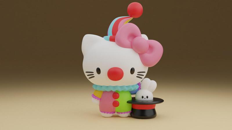 Hello kitty harlequin