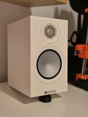 Simple and easy to print speaker stand- works for any size!
