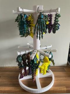 keyring stand/display with price plate