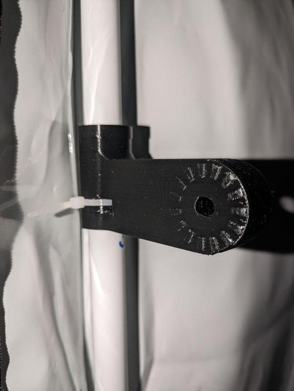 16mm Grow Tent mount - with ridges on both sides