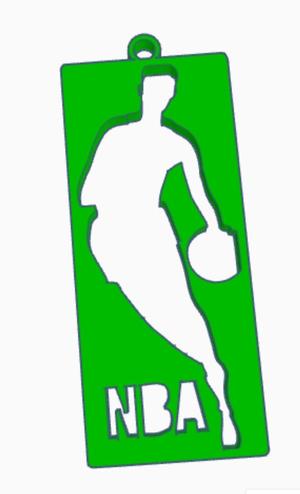 NBA logo keychain
