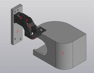 Cable chain for Ender 3 V3 CoreXZ and Bracket for filament sensor.