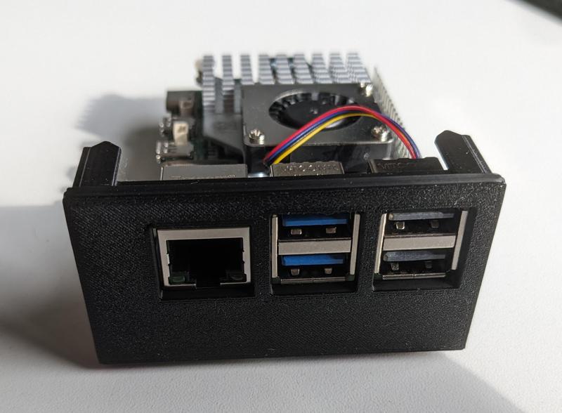 Raspberry Pi 5 Tray with Pimoroni NVMe Base (for 1U Raspberry Pi Rack)