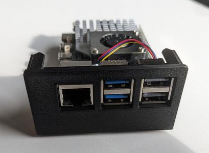 Raspberry Pi 5 Tray with Pimoroni NVMe Base (for 1U Raspberry Pi Rack)