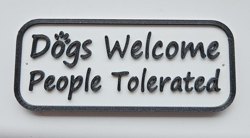 Dogs Welcome Sign