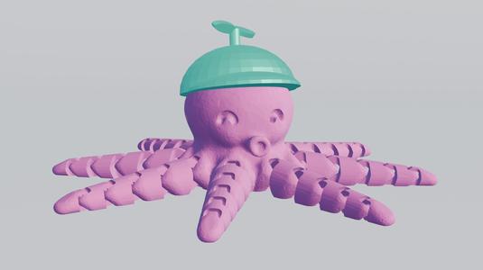 octopus with propellor cap