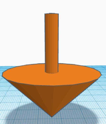 Simple printable spinning top