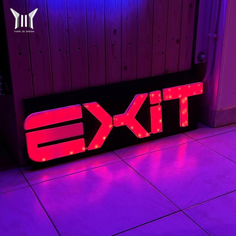 EXIT - NEON - SIGN - LED